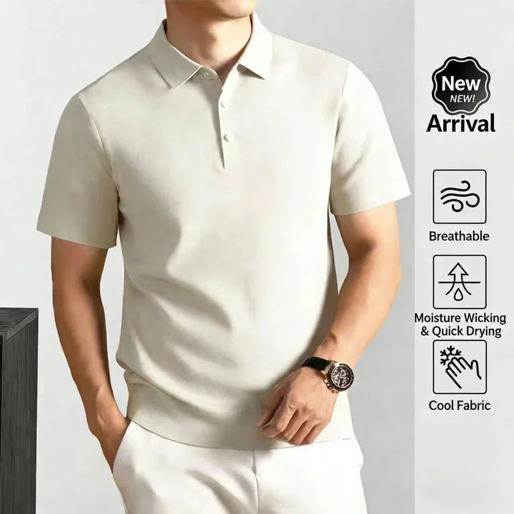 Men's Golf Polo Shirt Printed Short Sleeve Fashion Brand Top Summer New Cool and Comfortable Casual Collar Solid Color T-shirt